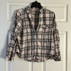 Victoria’s Secret Pink Plaid Long Sleeve Pajama Set